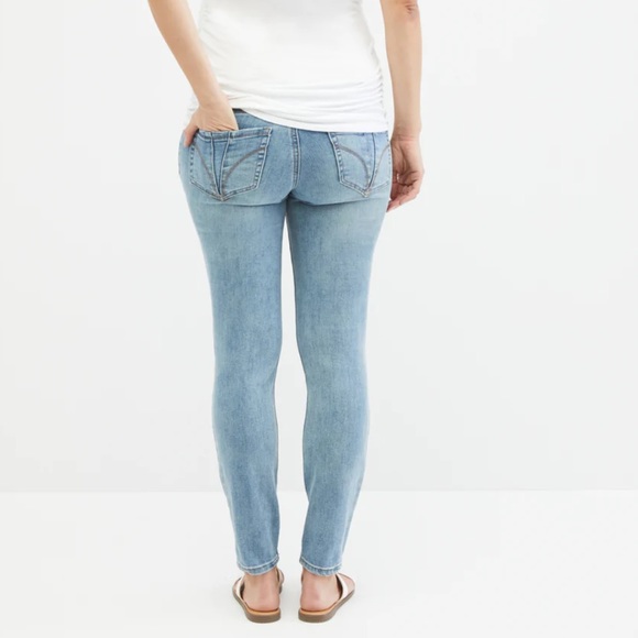 Indigo Blue distressed maternity jeans - Picture 8 of 8